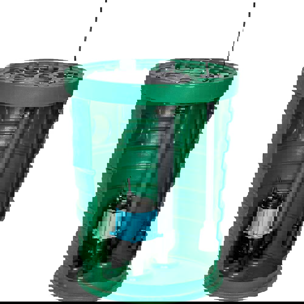 Sump Pump Systems; Type: Sump Pump System; Voltage: 115; Contents: Basin, cover, gaskets and hardware, ECM switch assembly and hardware, discharge pipe, vent pipe, coupling, grommet, pump; Voltage (DC): 115; Type: Sump Pump System; Input Voltage: 115; Typ